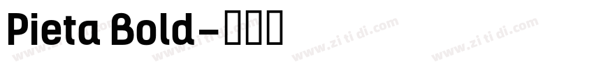 Pieta Bold字体转换